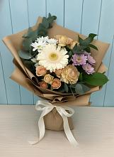 Букет цветов из:  Герберы и Хризантемы в Советский Ленинградской области