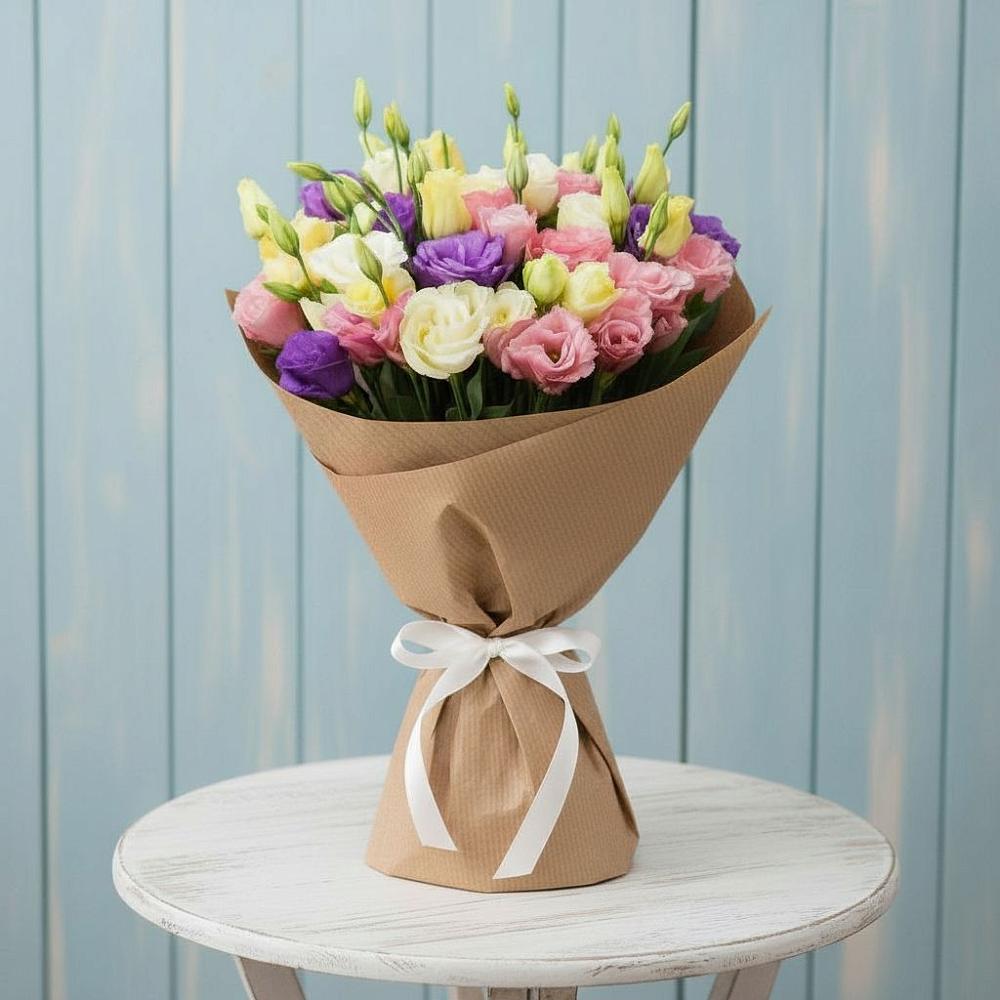 Букет цветов из: Лизиантусы в Советский Ленинградской области