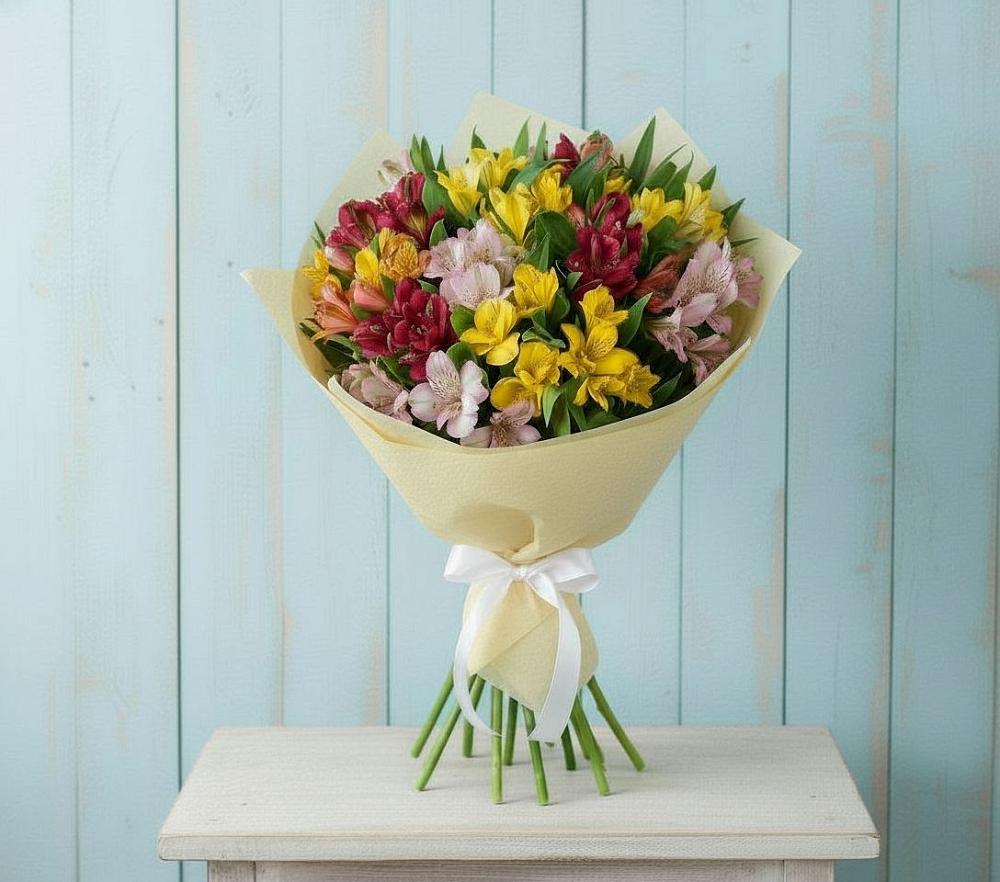 Букет цветов из: Альстромерии в Советский Ленинградской области