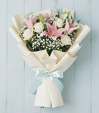 Букет цветов из:  Лилии #REPLACE_PRED# Советский Ленинградской области