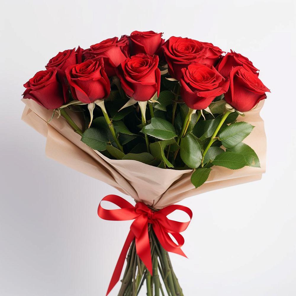 Букет 11 Красных роз Эдлесс Лав в Советский Ленинградской области